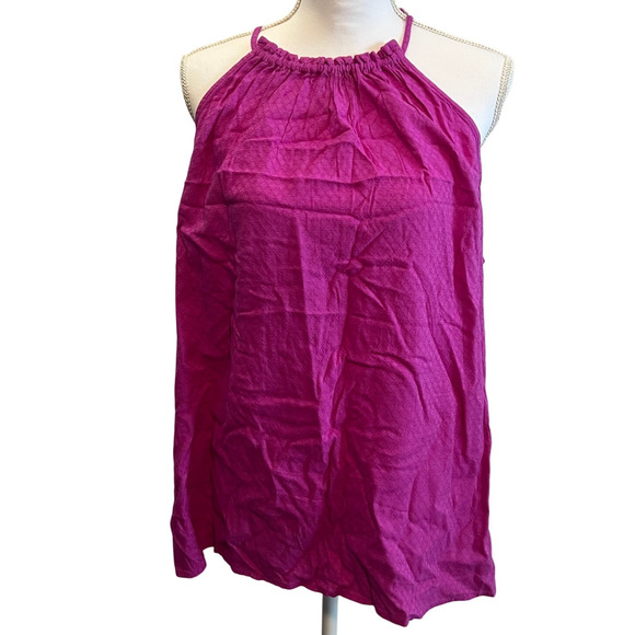 Knox Rose Women's Magenta Pink Woven Halter Tank Top - Size XXL - NWT - Picture 1 of 8